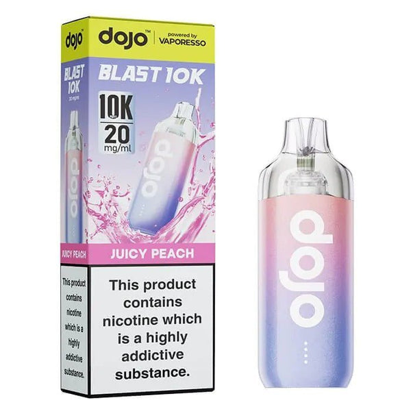 Vaporesso Dojo Blast 10k Prefilled Pod Vape Kit - Box of 5 in Juicy Peach Flavour at Vapernest Wholesale
