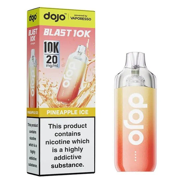Vaporesso Dojo Blast 10k Prefilled Pod Vape Kit - Box of 5 in Pineapple Ice Flavour at Vapernest Wholesale