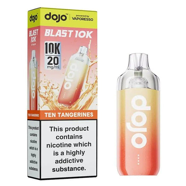 Vaporesso Dojo Blast 10k Prefilled Pod Vape Kit - Box of 5 in Ten Tangerines Flavour at Vapernest Wholesale