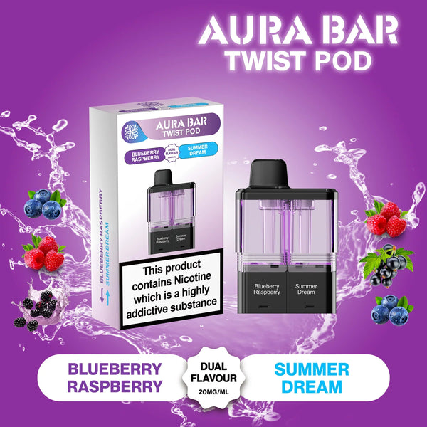 Aura Bar Twist Pre-Filled Pods 40k Box of 10
