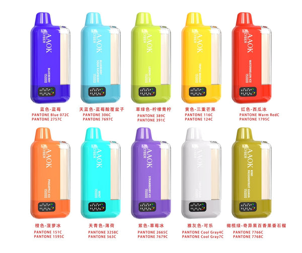 AAOK Cyber 6000 Disposable Vape Box of 5 - Blueberry - vapeukwholesale