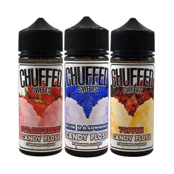 Chuffed Sweets Candy Floss 100ML Shortfill-Strawberry Candy Floss-vapeukwholesale