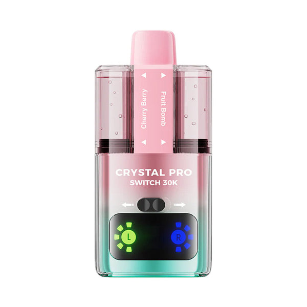Crystal Pro Switch 30K Puffs Prefilled Pod Kit Box of 5 - Fruit Bomb and Cherry Berry at Vapernest Wholesale