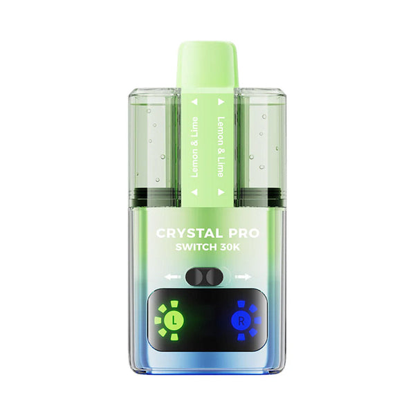 Crystal Pro Switch 30K Puffs Prefilled Pod Kit Box of 5 - Lemon Lime at Vapernest Wholesale