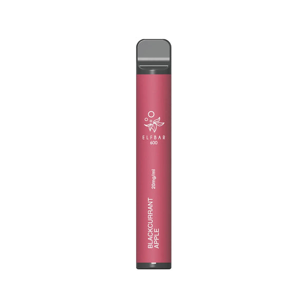 Elf Bar 600 Disposable Kit 20 MG | 10 Pack | vapeukwholesale - Blackcurrant Apple *New* - vapeukwholesale