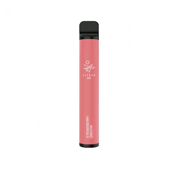 Elf Bar 600 Disposable Kit 20 MG | 10 Pack | vapeukwholesale-Strawberry Snoow *New*-vapeukwholesale