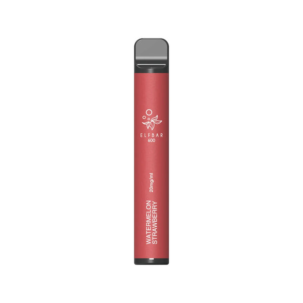 Elf Bar 600 Disposable Kit 20 MG | 10 Pack | vapeukwholesale - Watermelon Strawberry *New* - vapeukwholesale