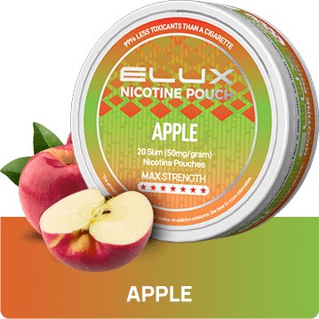 Elux Nicotine Pouches - Pack of 10 - Apple - Vapernest Wholesale