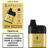 Gold Bar Apollo 20K Prefilled Pod Kit Pack of 5 - Pineapple Ice flavour available at Vapernest Wholesale