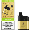 Gold Bar Apollo 20K Prefilled Pod Kit Pack of 5 - Sour Apple flavour available at Vapernest Wholesale