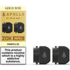 Gold Bar Apollo 20K Replacement Prefilled Pods - Pineapple Ice - vapeukwholesale