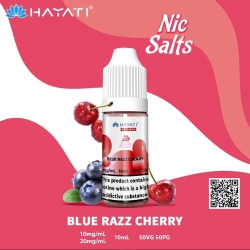 Hayati Pro Max Nic Salt 10ml Box of 10-Blue Razz Cherry