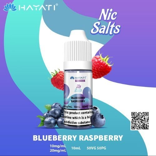 Hayati Pro Max Nic Salt 10ml Box of 10-Blueberry Raspberry
