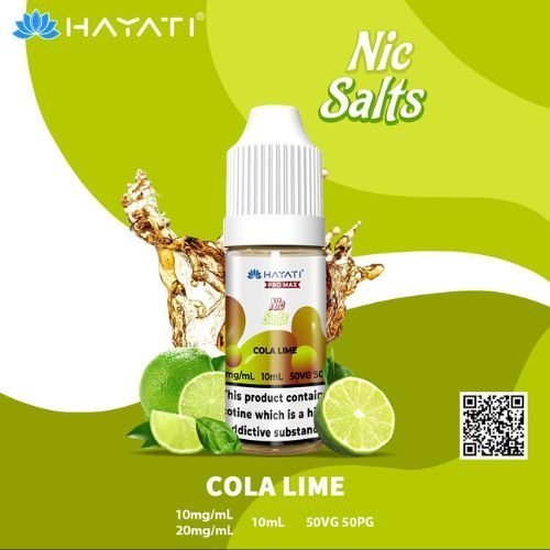 Hayati Pro Max Nic Salt 10ml Box of 10 -Cola Lime