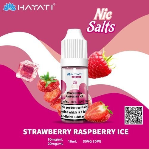 Hayati Pro Max Nic Salt 10ml Box of 10-Strawberry Raspberry Ice
