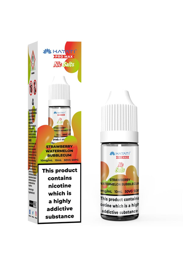 Hayati Pro Max Nic Salt 10ml Box of 10 - Strawberry Watermelon Bubblegum