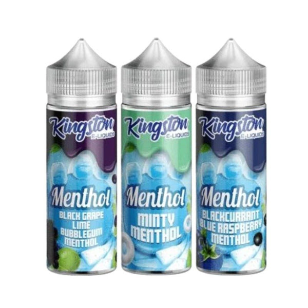 Kingston Menthol 100ML Shortfill-Black Grape Lime Bubblegum Menthol-vapeukwholesale