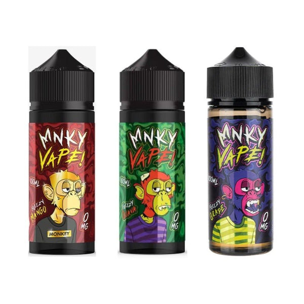 Mnky Vape 100ml E-liquid Shortfill-Freezy Mango-vapeukwholesale