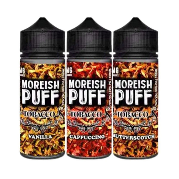 Moreish Puff Tobacco 100ML Shortfill-Original-vapeukwholesale
