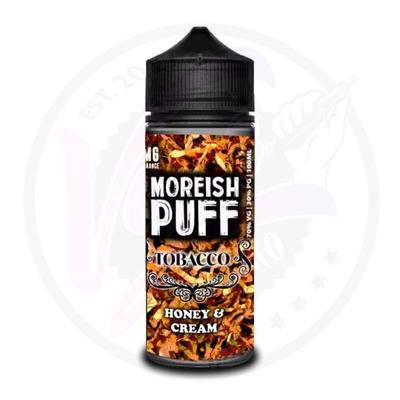 Moreish Puff Tobacco 100ML Shortfill-Honey and Cream-vapeukwholesale