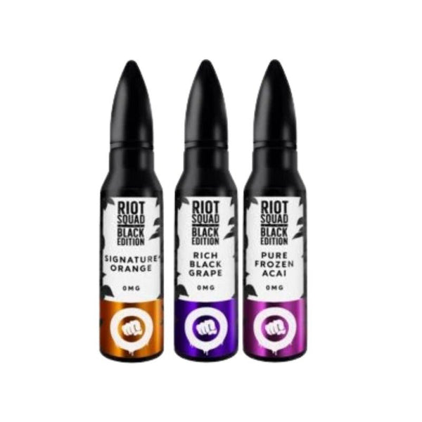 Riot Squad Black Edition Series 50ml Shortfill-Purple Frozen Acai-vapeukwholesale