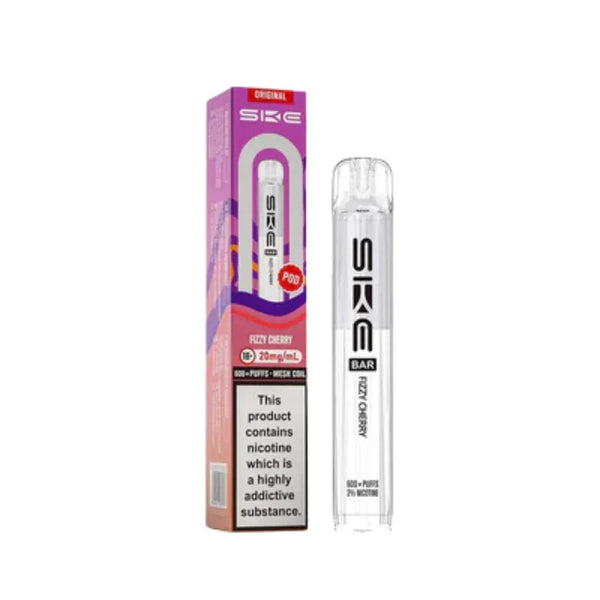 SKE Bar 600 Prefilled Pod box of 10 in Fizzy Cherry at Vapernest Wholesale