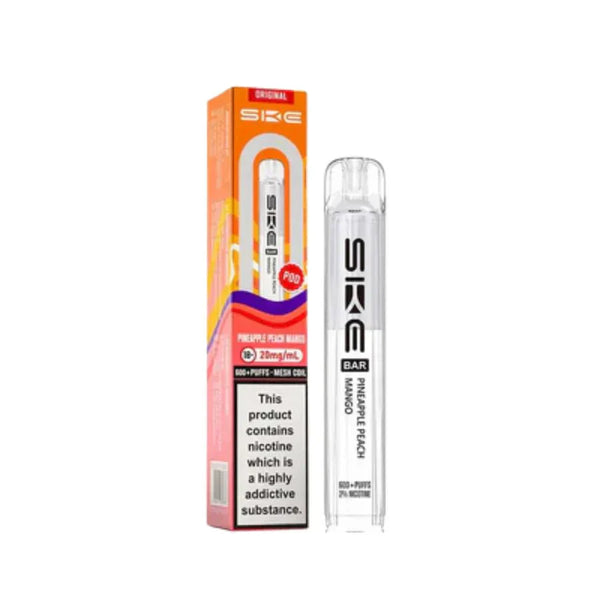 SKE Bar 600 Prefilled Pod box of 10 in Pineapple Peach Mango at Vapernest Wholesale