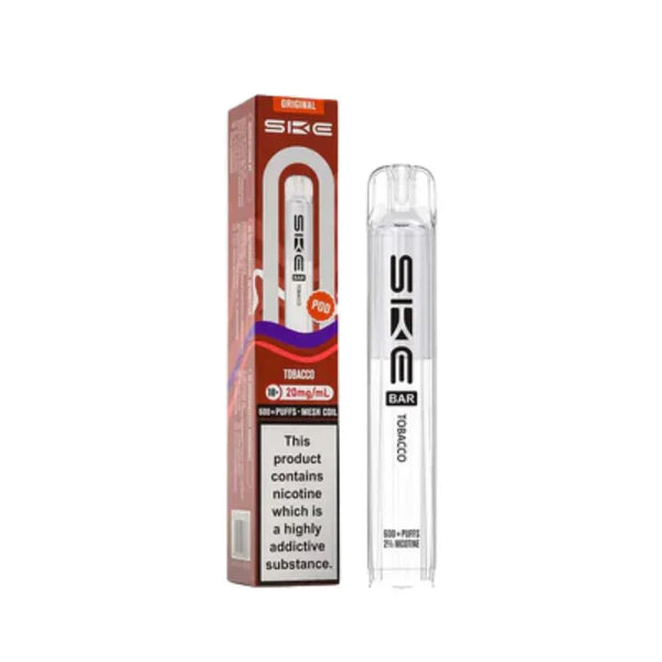 SKE Bar 600 Prefilled Pod box of 10 in Tobacco Flavour at Vapernest Wholesale