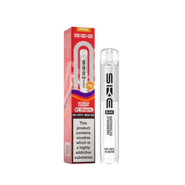 SKE Bar 600 Prefilled Pod box of 10 in Watermelon Strawberry at Vapernest Wholesale