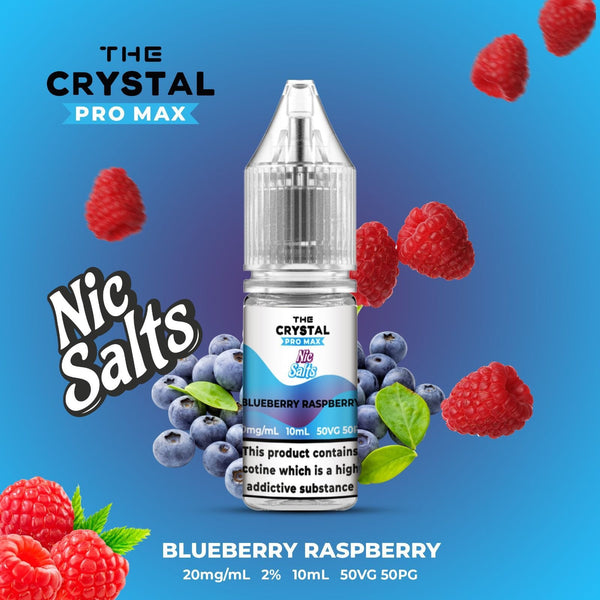 The Crystal Pro Max Hayati Nic Salts 10ml Box of 10 - Blueberry Raspberry