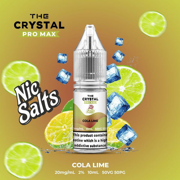 The Crystal Pro Max Hayati Nic Salts 10ml Box of 10 - Cola Lime
