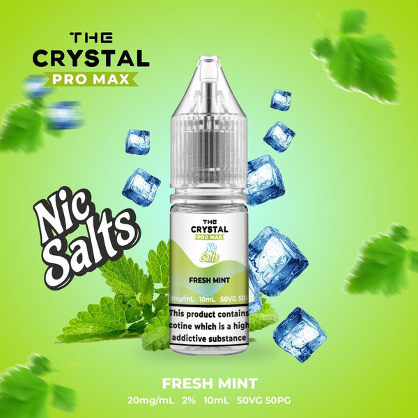 The Crystal Pro Max Hayati Nic Salts 10ml Box of 10-Fresh Mint