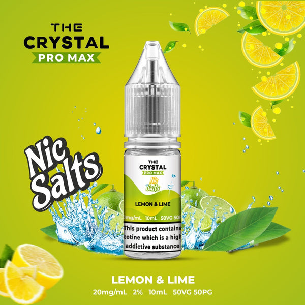 The Crystal Pro Max Hayati Nic Salts 10ml Box of 10-Lemon Lime