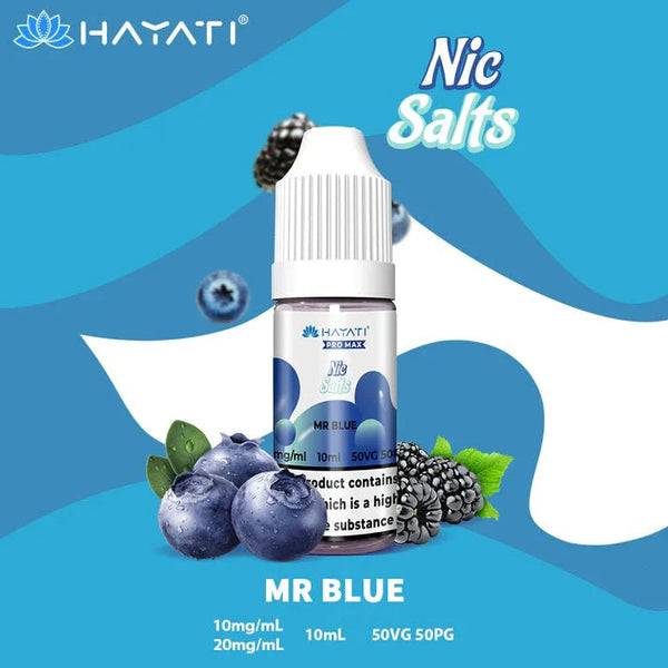 The Crystal Pro Max Hayati Nic Salts 10ml - Box of 10 - Mr Blue