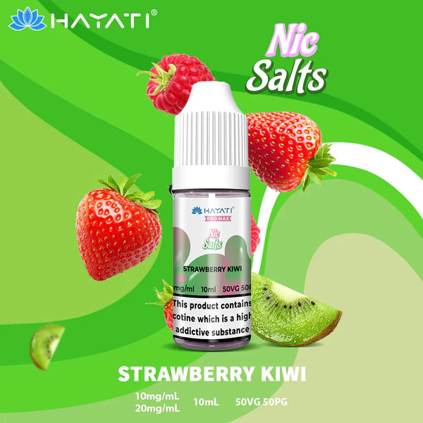 The Crystal Pro Max Hayati Nic Salts 10ml - Box of 10 - Strawberry Kiwi