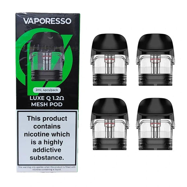 Vaporesso Luxe Q Pods - Pack of 4 - 1.0 ohm MESH POD - vapeukwholesale